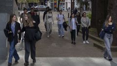 Foto de archivo del campus vida de la USC, en Santiago, el pasado mes de abril