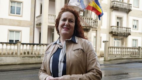 Morenza, ante a Casa do Concello de Barbad�s, do que ata hai pouco era tenente de alcalde.