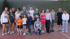 Los finalistas del torneo de Cabanas, tras el final del campeonato