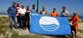 Las playas de As Sa��as (en la imagen) y la de Pedra do Sal son las que tienen la bandera azul.