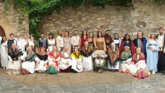 Los participantes en el rito