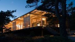 Recreaci�n del aspecto que tendr�n las caba�as proyectadas en Oseira