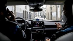 Agentes de la Polic�a Local de Santiago durante una patrulla