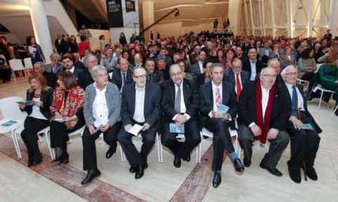 Acto de entrega dos premios, celebrado onte nunha das estancias do Gais. 