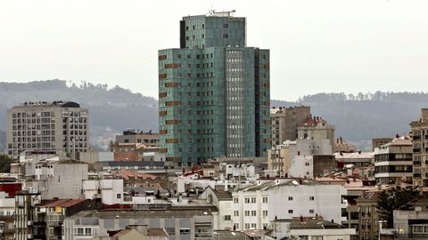 Edificio del antiguo hospital Xeral, donde trabajaba la vctima y en cuyo entorno fue agredida