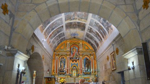 Pinturas de la iglesia de Santa Mara de Sela, en Arbo