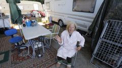 Mar�a del Carmen, sexagenaria de familia feriante, se queja de las condiciones en las que est�n en Vigo.