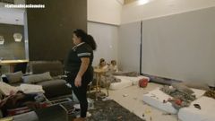 Captura de «La casa de los gemelos» durante sus nueve horas de emisón