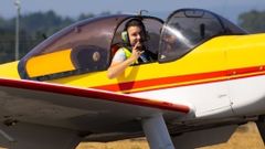Mario Caride fue subcampe�n de Espa�a de vuelo acrob�tico este a�o.