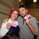 Andrea e Iv�n se encargaron de la venta de rifas.