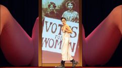 Raquel Nogueira, nun intre de �A historia vaxenial�