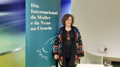 La concejala de Cultura de Pontevedra, Carme Fouces, en la presentaci�n del D�a da Muller e a Nena da Ciencia
