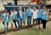 Os organizadores do festival audiovisual con Andr�s Mah�a, Lu�s Avil�s e Federico P�rez. 