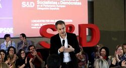 Zapatero, en un acto por la igualdad organizado por el PSOE con motivo del d�a contra la violencia machista, que se celebra el d�a 25. 