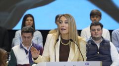 Mar�a Guardiola, candidata del PP en las elecciones de Extremadura, en un acto de campa�a del 13 de diciembre