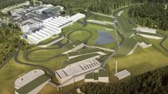 Recreaci�n del Facility for Antiproton and Ion Research, en Darmstadt