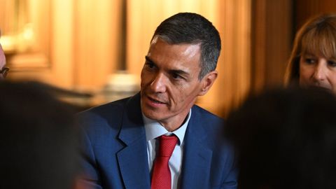 Sánchez, la semana pasada en Londres.