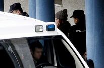 Roc�o Gondar, tras una de sus comparecencias en el edificio judicial de A Parda.