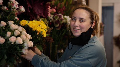Elisa Gerpe perdió las plantas de exterior al tener que cerrar de un día para otro al decretarse el estado de alarma