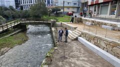 La actuación comprendió una superficie de 170 metros cuadrados en la margen izquierda del río Gafos, en la calle Ponte Nova