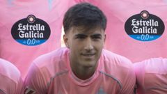 El central del Celta Javi Rodr&iacute;guez vio la quinta amarilla de la temporada ante el Valencia.