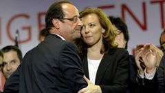 Franois Hollande y su pareja Valery Trierweiler, en mayo del 2012