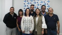 Conchi Mart�nez (tercera por la izquierda) es la nueva presidenta de la patronal rianxeira.