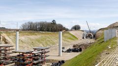 Estado de las obras de la ampliaci�n de la variante de A Pobra de San Xiao a marzo del 2026