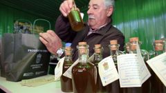 Un puesto de venta en la Mostra do Aceite de Quiroga, en una imagen de archivo