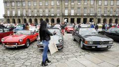 Concentraci�n de coches antiguos en el Obradoiro