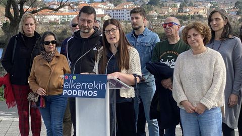 Acto de Elkarrekin Podemos en Irun.