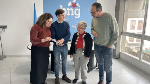 Ant�a Alberte, Lu�s P�rez Barral, Cruz Rivadulla e Rafa Pazos