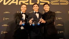 Moreira, M�rquez y Rueda, campeones de las tres categor�as del mundial de motociclismo.