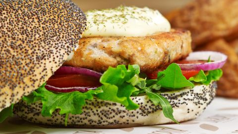 Hamburguesa de pescado de La Pepita