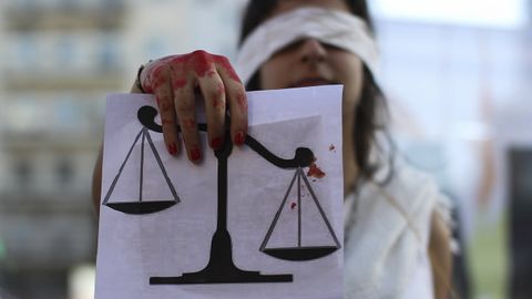 Manifestaci�n a favor del aborto en Argentina