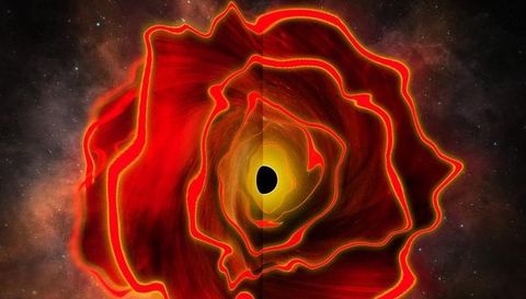 Imagen de la estrella de agujero negro descubierta por astr�nomos del MIT.