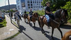 Jinetes de diversas edades participaron en la ruta que los llev� a la capilla de San Marcos.