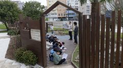 Escolares do Fogar, duranta a visita ao parque