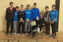 Integrantes de la expedici�n estradense a la competici�n.