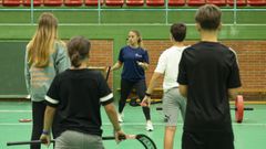 La halter�fila ol�mpica Irene Mart�nez promoviendo h�bitos saludables entre el alumnado del IES Ram�n Caama�o