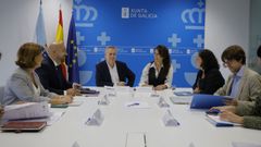 La comisión de seguimiento del Novo Chuac reunió en una misma mesa a los conselleiros de Infraestruturas y Sanidade con el concejal de Planificación Estratéxica y técnicos de Xunta y Concello