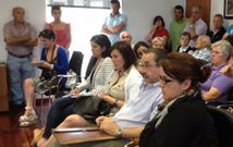 Sesi�n plenaria de la aprobaci�n provisional del plan xeral de Abegondo en el 2012. 