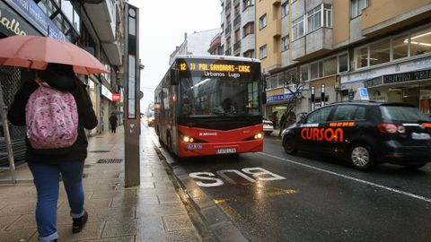 Imagen de la Avenida da Coru�a de Lugo.