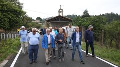Diversas autoridades -encabezadas por el entonces alcalde, Jes�s V�zquez, del PP- asistieron el d�a 11 de julio del a�o 2018 a la inauguraci�n de las obras de la r�a da Tenencia, en Za�n