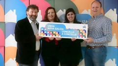 Sarin N��ez, Iria Lorenzo, Nuria Feijoo y Andr�s Soto