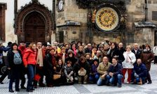 Los participantes en el viaje a Praga organizado por el Concello de Cabanas
