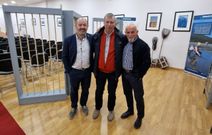 De izquierda a derecha, Basilio Otero, presidente de las cofrad�as lucenses; Daniel Formoso, de las de A Coru�a, y Jos� Manuel Rosas, de Pontevedra