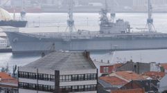 El portaviones en su ubicaci�n actual. 