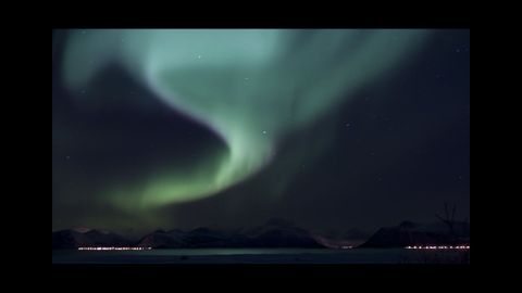 Una aurora boreal adquiere este color verde cuando la proporci�n de ox�geno en la atm�sfera es mayor de lo normal