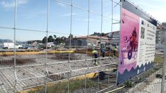 En el muelle de Portos�n la empresa Enproga est� construyendo un centro para impartir formaci�n a los trabajadores del mar